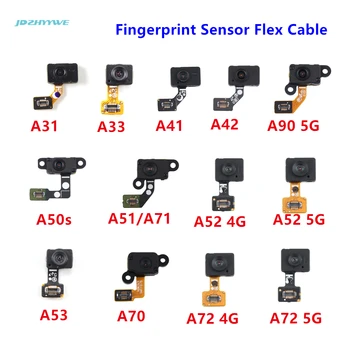 Оригинальный Датчик отпечатков пальцев Кнопка Home Гибкий Кабель Для Samsung Galaxy A71 A70 A90 A53 A51 A52 A50s A42 A41 A42 A33 A31 4G 5G