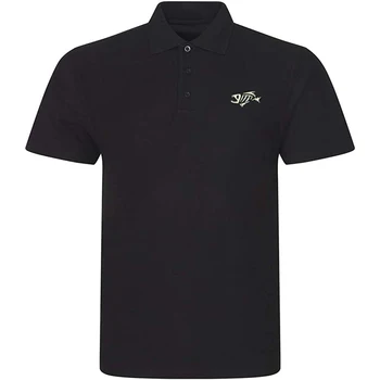 Мужская рубашка-поло Lyprerazy с вышивкой в виде рыбы Скелотон, рубашка-поло с коротким рукавом, повседневная рубашка для гольфа с вышивкой в виде рыбы Скелотон