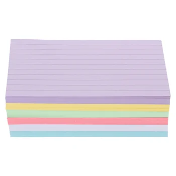 300 Листов Цветных карточек-указателей Флэш-карт памяти DIY Блокноты для заметок Красочные Пустые Маленькие Большие