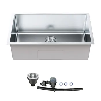 Кухонная раковина VEVOR, встроенная раковина из нержавеющей стали 304, раковина для бытовой посудомоечной машины с подготовленной кухней и барной раковиной