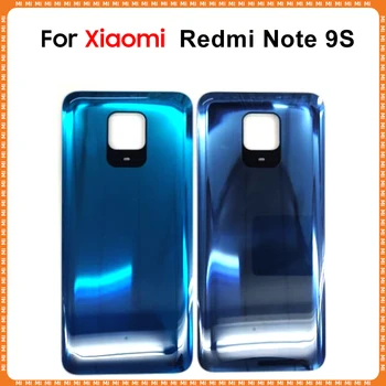 Новинка Для Xiaomi Redmi Note 9S Задняя Крышка Аккумулятора Задняя Дверь 3D Стеклянная Панель Для Redmi Note 9S Замена Стеклянного корпуса