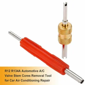 Инструмент Для удаления Сердцевины Штока Клапана Кондиционера R134 R12 AC Car AC Repair Инструменты Для Ремонта Шин С Двойной Головкой