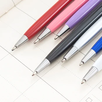 3шт Мини-металлическая прочная шариковая ручка, вращающаяся ручка карманного размера, Портативная шариковая ручка, маленькая масляная ручка, изысканный инструмент для письма