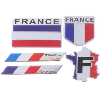 Горячая распродажа, Автомобильный Стайлинг, 3D Алюминиевый Значок с эмблемой флага Франции, Автомобильные Наклейки, Наклейки для стайлинга автомобилей для 307 206 207 C2 C3
