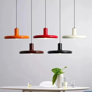 2023 НОВЫЕ современные потолочные подвесные светильники - Многоцветный алюминиевый абажур для светильников, кухонного бара, декора столовой
