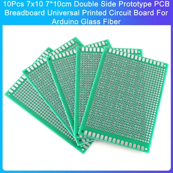 10шт 7x10 7* 10 см Двухсторонний прототип печатной платы Универсальная печатная плата для Arduino из стекловолокна