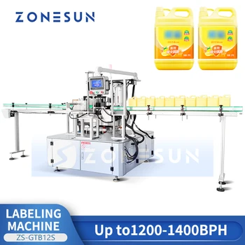 ZONESUN Автоматическая Машина Для Прикрепления этикеток с Термоплавким Клеем OPP labeler Средство Для мытья посуды Продолговатая Бутылка Насоса ZS-GTB12S