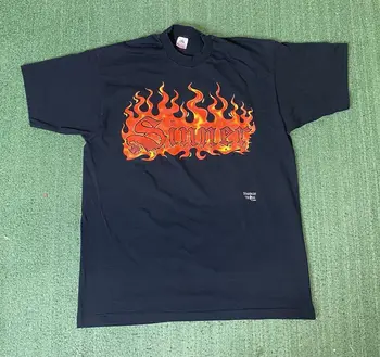 Винтажная Модная Рубашка Жертвы 1994 года Sinner & Flames Размер XL с длинными рукавами