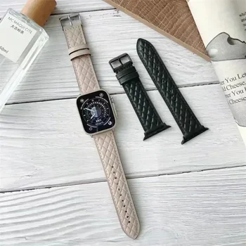 Высококачественный ремешок для часов 38 мм, сменный ремешок 42 мм, ремешок из натуральной кожи для Apple Watch серии 8/7/6/5/4/3