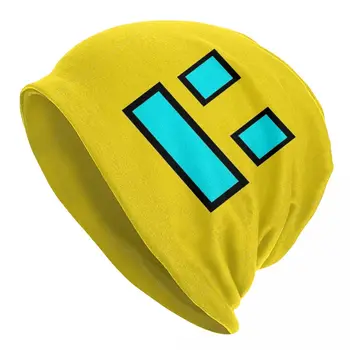 Забавные игровые видеоигры Geometric Dash Skullies Beanies Hats Geometry Dash Летние уличные кепки унисекс с теплой оберткой для головы, шляпа-капот