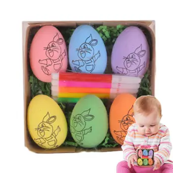 Набор для рисования пасхальных яиц, 6 шт., набор для рисования каракулей 
