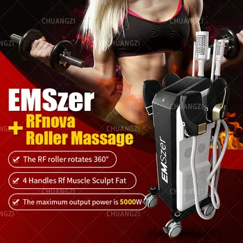 Электромагнитная тренировка по наращиванию мышц для салона красоты, массажный ролик, удаление жира, целлюлит 5D, EMSzer0