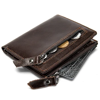 короткий мужской клатч кожаный мужской кошелек из натуральной кожи, портмоне для мужчин, держатель кредитной карты, тонкий денежный мешок