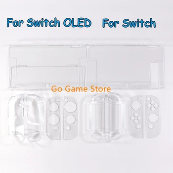 Для NS Nintendo Switch /Oled-консоли Switch, разделенный корпус из хрусталя, прозрачный пластиковый защитный чехол из прозрачного хрусталя