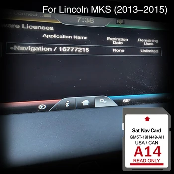 GM5T-19H449-AH для Lincoln MKS С 2013 по 2015 год, чехол для карты памяти US CAN Mex Navigation SD Map 32 ГБ