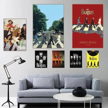Постер популярной группы B-Beatles, картина на холсте, картины для домашнего декора