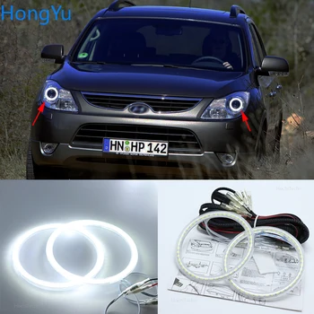 Для Hyundai veracruz ix55 2007-2012 Супер яркий белый цвет 3528 SMD led Angel Eyes kit дневные ходовые огни DRL