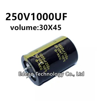 2 шт./лот 250V 1000UF 250V1000UF 1000UF250V объем: 30X45 мм аудио усилитель мощности инвертор алюминиевый электролитический конденсатор