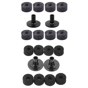 Запасные части для черно-серой ударной установки Войлочные шайбы толщиной 15 мм и втулки для тарелок