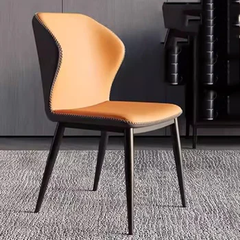 Одноместный обеденный стул для гостиной, Профессиональный Декоративный Индивидуальный Винтажный обеденный стул, Роскошная Библиотечная мебель Silla De Comedor