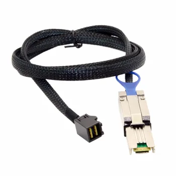 Внешний кабель для передачи данных Mini SAS SFF-8088-Mini SAS высокой плотности SFF-8643 для сервера Raid на жестком диске 100 см