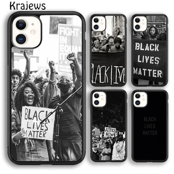 Krajews Black Lives Matter цитирует Чехол Для Телефона Чехол Для iPhone 15 SE2020 14 6 7 8 plus XR XS 11 12 13 pro max coque Shell Fundas