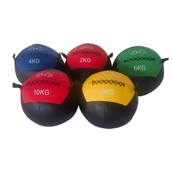 Мяч-стенка из искусственной кожи для основных тренировок, метания, бушинга, шлема, кросс-тренажер для домашнего использования на открытом воздухе, Диаметр 35 см, Нагрузка 1-12 кг, пустой