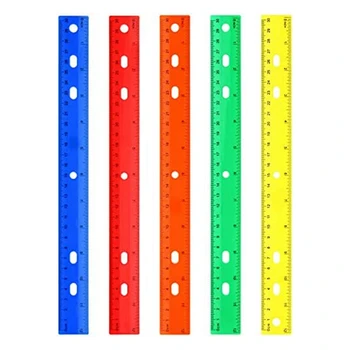 5 Штук Цветной Линейки, 5 Видов Цветоизмерительных Инструментов, Прямая Пластиковая Линейка Для Детских Школьных Канцелярских принадлежностей