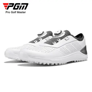 PGM Мужская обувь для гольфа, повседневные спортивные кроссовки, шнурки с ручкой, микрофибра, дышащая, противоскользящая XZ264 Оптом