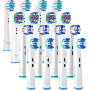 16 сменных насадок для зубных щеток Oral B Electric Precision Clean, совместимых с насадками для щеток Oralb