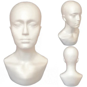 Пенопластовый мужской дисплей-манекен Голова манекена Парики Шляпа Шарф Подставка модель