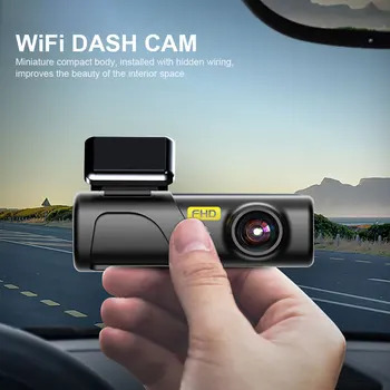 Видеорегистратор Dash Cam для Автомобиля Dashcam Камера WIFI FULL HD 1080P Беспроводная Ночная Версия Камеры Видеомагнитофона с Голосовой Системой