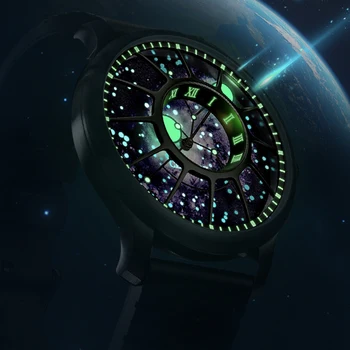 Роскошные автоматические часы Мужские Механические наручные часы с космическим циферблатом, лучший бренд, дизайнерские часы, 44 мм, суперсветящиеся часы CEBRODZ 2023