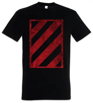 Красно-черная футболка Hazard Red Hats Символ Колонии Блока Лос-Анджелес Знак Логотип