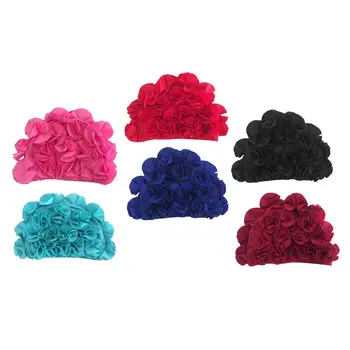 Шапочки Для плавания Цветочные Многоразовые Модные Эластичные Праздничные Шапочки Для Плавания Swimming Hat для