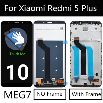Для Xiaomi Redmi 5 Plus ЖК-Дисплей С Сенсорным Экраном Дигитайзер В Сборе Запасные Аксессуары для Xiaomi redmi5 PLUS LCD