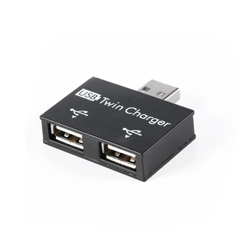 Зарядное устройство USB 2.0 от мужчины до двух женщин, Двойной 2-портовый разъем USB Dc 5V для зарядки, разветвитель, концентратор, адаптер, конвертер