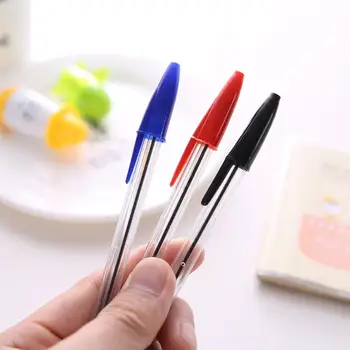 50шт шариковых ручек среднего размера 1,0 мм, шариковые ручки, красные, синие, черные, классический внешний вид, идеально подходящие для школьников