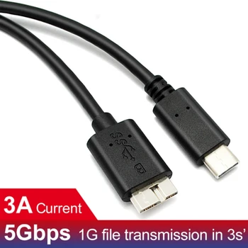 USB C Type 3.2 Gen1 - Micro B 3.0 Сверхскоростной Кабель Для Передачи Данных Micro 10P USB-Кабель для Расширенного Жесткого Диска Seagate WD Toshiba