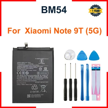 Аккумулятор для телефона Xiao Mi BM54 5000 мАч для Xiaomi Redmi Note 9T Note9T 5G Запасные батареи Bateria