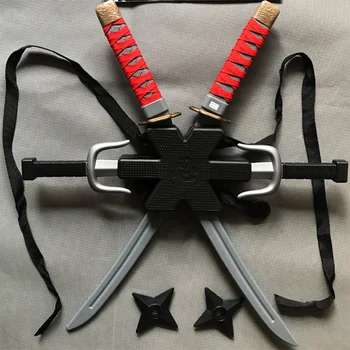 Новый набор игрушечных ножей Samurai, Короткий и длинный нож, Кинжал, Детский игрушечный меч, Двойной дротик, набор реквизита для косплея, ролевого представления