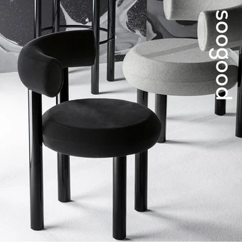 Обеденные стулья с подушками для гостиной, Роскошное кресло-туалетный столик Nordic Articulos Para El Hogar, Дизайнерская мебель