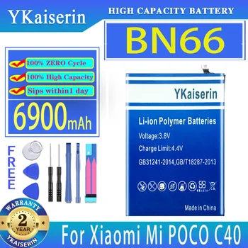 Аккумулятор YKaiserin BN66 6900 мАч для аккумуляторов мобильных телефонов Xiaomi Mi POCO C40