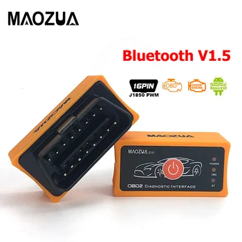 Maozua Z137 Bluetooth Elm327 OBD2 Автомобильный Диагностический инструмент Super Mini ELM327 Bluetooth V1.5 OBD 2 Сканер Считыватель кода PK AD10 Icar2
