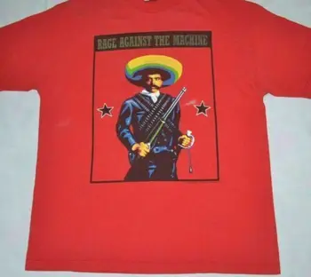 Винтажная футболка Rage-Against-The-Machine Ratm Emiliano Vintage с длинными рукавами TT0720