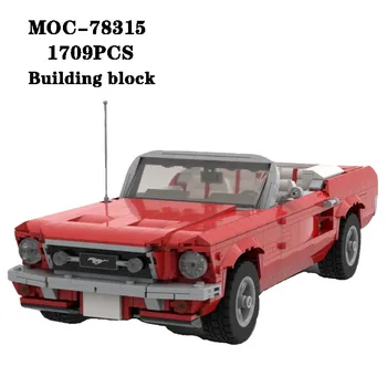 Новый MOC-78315 Мелкодисперсный Спортивный Автомобиль Сращивание Строительных Блоков 1709 шт. Игрушки для Взрослых и Детей головоломка день рождения Рождественский подарок