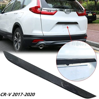 Накладка Крышки Багажника Из Нержавеющей Стали В Стиле Углеродного Волокна Для Honda CR-V CRV 2017-2020
