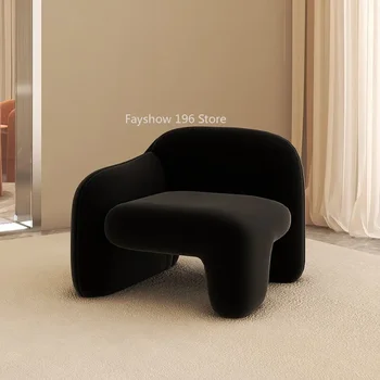 Черный дизайнерский диван, кресла для гостиной, глубокое кресло, Роскошное Итальянское обеденное кресло, Эргономичные шезлонги для салона Nordic Furniture KTY031 WYH