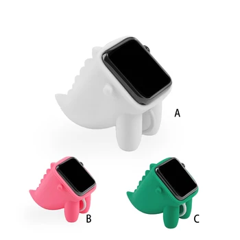 Держатель для зарядки умных часов Подставка для настольного зарядного устройства Поддержка наручных часов Замена стойки для электроники для iOS Часы Розовые
