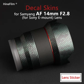 Samyang 14 Версия с автофокусом F2.8 Наклейка на объектив с Автофокусом, Наклейка на Скины, Оберточная крышка для Samyang 14MM F2.8 для Sony FE Mount Premium Sticker